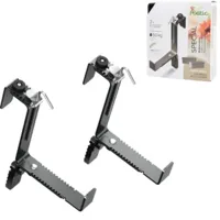 Poetic plantenbak beugel special metaal antraciet 25 cm set van 2 | 10 stuks - thumbnail