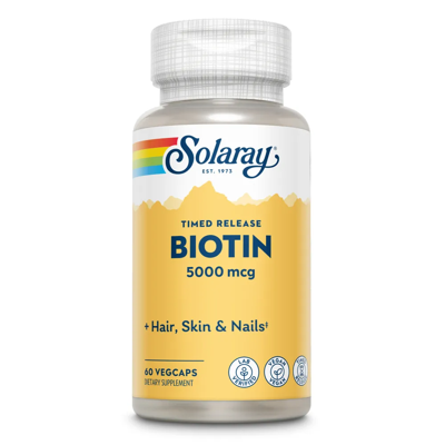 Solaray Biotin 5000mcg Capsules Solaray Biotin 5000mcg Capsules