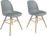 Zuiver Albert Kuip eetkamerstoel Light Grey - thumbnail