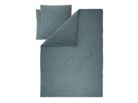 LIVARNO Mousseline dekbedovertrek 240 x 220 cm (Donkerblauw) - thumbnail