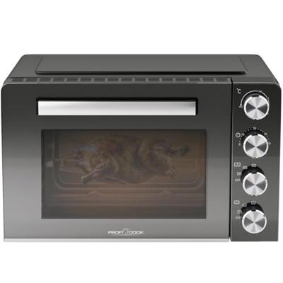 Profi Cook PC-MBG 1277 Mini-oven Multifunctioneel, Kijkvenster, Convectiefunctie, Traploze temperatuurregeling Profi Cook PC-MBG 1277 Mini-oven Multifunctioneel, Kijkvenster, Convectiefunctie, Traploze temperatuurregeling