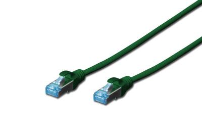 Digitus DK-1532-010/G RJ45 Netwerkkabel, patchkabel CAT 5e SF/UTP 1.00 m Groen Verdraaide paren 1 stuk(s)