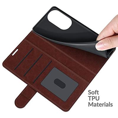 Casecentive Magnetische Leren Wallet case Huawei P50 bruin