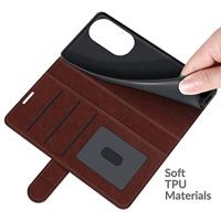 Casecentive Magnetische Leren Wallet case Huawei P50 bruin - thumbnail