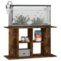 Aquariumstandaard 100x40x60 cm bewerkt hout gerookt eikenkleur - thumbnail