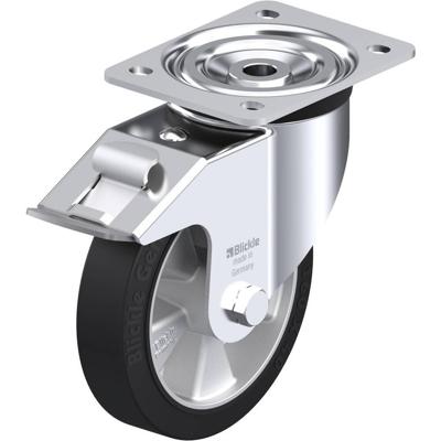 Blickle L-ALEV 161K-FI Zwenkwiel met rem Wieldiameter: 160 mm Draagvermogen (max.): 300 kg 1 stuk(s)