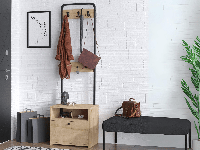 Kapstok BRYNN 9 haken saphire eik - thumbnail