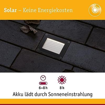 Paulmann 94578 Domenic Inbouwlamp op zonne-energie Energielabel: A (A - G) 0.1 W Warmwit Zwart Paulmann 94578 Domenic Inbouwlamp op zonne-energie Energielabel: A (A - G) 0.1 W Warmwit Zwart