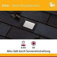 Paulmann 94578 Domenic Inbouwlamp op zonne-energie Energielabel: G (A - G) 0.1 W Warmwit Zwart - thumbnail