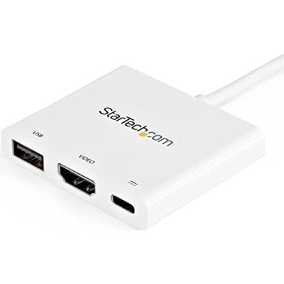 StarTech.com USB-C multiport adapter met HDMI USB 3.0 poort 60W PD wit StarTech.com USB-C multiport adapter met HDMI USB 3.0 poort 60W PD wit