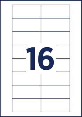 Avery-Zweckform DPC7434A-10 Insteekplaatje naamplaatje 74 mm x 34 mm Wit Avery-Zweckform DPC7434A-10 Insteekplaatje naamplaatje 74 mm x 34 mm Wit