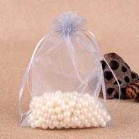 100 PCS geschenk zakken sieraden organza zakje bruiloft verjaardag partij drawable zakjes Gift Bag grootte: 10x15cm (grijs) - thumbnail