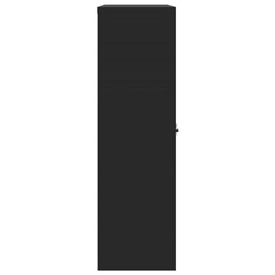 Archiefkast 90x40x140 cm staal zwart Archiefkast 90x40x140 cm staal zwart