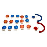 BS Toys kleuren doelwitten hout afschietspel - thumbnail