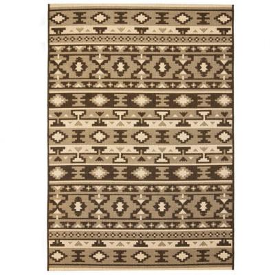 vidaXL Vloerkleed binnen/buiten 140x200 cm sisal look etnisch ontwerp