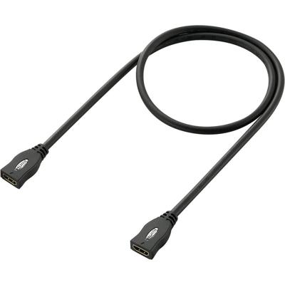 SpeaKa Professional SP-1793612 HDMI-kabel HDMI Verlengkabel HDMI-A-bus, HDMI-A-bus 1.00 m Zwart 4K UHD, Audio Return Channel (ARC), Vergulde steekcontacten SpeaKa Professional SP-1793612 HDMI-kabel HDMI Verlengkabel HDMI-A-bus, HDMI-A-bus 1.00 m Zwart 4K UHD, Audio Return Channel (ARC), Vergulde steekcontacten