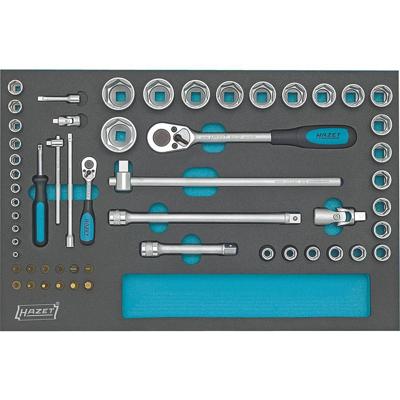 Hazet 163-57/56 Dopsleutelset Metrisch 1/4 (6.3 mm), 1/2 (12.5 mm) 56-delig