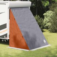 VidaXL Achterkleptent met dak grijs en oranje 190 x 150 x 185 cm taft - thumbnail
