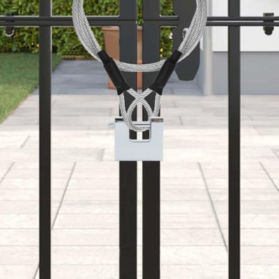 Hangslot 12 pcs Zilver 4,2 x 1,9 x 4 cm IJzer