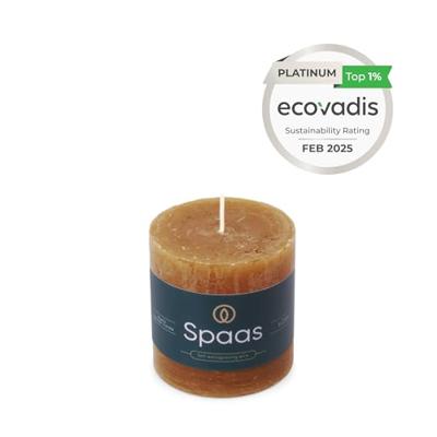 Kaars rustiek d7h7 cm cognac Spaas - Spaas Kaars rustiek d7h7 cm cognac Spaas - Spaas