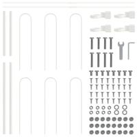VidaXL Tuinhek wit 1,7 x 1,2 m poedercoating staal - thumbnail