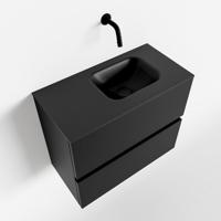 MONDIAZ ADA 60cm toiletmeubel urban. LEX wastafel urban rechts zonder kraangat - thumbnail