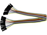 Joy-it RB-CB1-025 Jumperkabel Raspberry Pi® [13x Draadbrug-bus - 13x Draadbrug-bus] 30.00 cm Bont Incl. pins - thumbnail