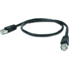 FTP Cat5E patchkabel, 1 m, zwart