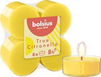 Bolsius geurtheelicht maxi true citronella 8 stuks - thumbnail
