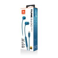 JBL Tune 310 C Bedraade in-ear oortjes met microfoon, met JBL Pure Bass Sound en een 3-knops afstandsbediening, in het blauw - thumbnail