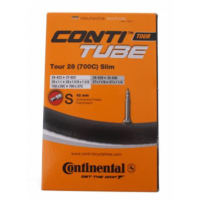 Continental schlauch "tour 28 slim" conti tube tour 28" 28/37-622/630 s42 sli Continental schlauch "tour 28 slim" conti tube tour 28" 28/37-622/630 s42 sli