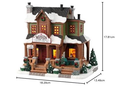Lemax white mountain cider mill verlicht kersthuisje Vail Village 2023