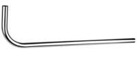 Kirchhoff Spoelbuis 90° recht, chroom, 700 mm x 200 mm - 98819000 - thumbnail