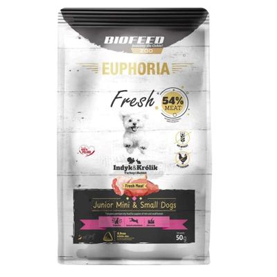 EUPHORIA Fresh Junior Turkey with rabbit XS/S - droog hondenvoer - 50g