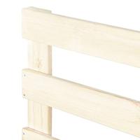 Bedframe pallet massief grenenhout 90x200 cm - thumbnail
