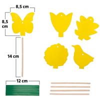 Gardigo 668005 Kleefplaatje voor insecten Plakfolie (b x h) 8.3 cm x 21.5 cm Geel 5 stuk(s) - thumbnail
