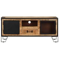 VidaXL Tv-meubel 110x31x46 cm ruw mangohout - thumbnail