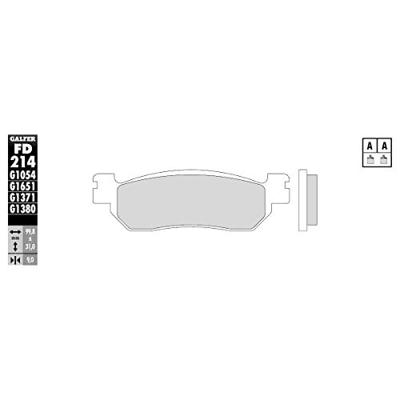 GALFER remblokken "fd214" brake pad fd214 g1371 sint. metal street