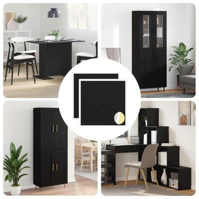 Zelfklevende Schroefhoes 2 pcs Zwart 20 x 0,5 mm