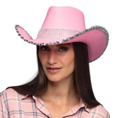 Hoed girls party pink cowboy hoed Hoed girls party pink cowboy hoed