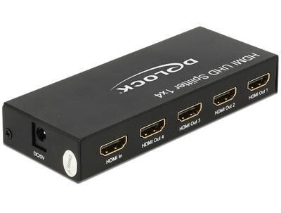 Delock 18684 HDMI UHD-splitter 1 x HDMI in > 4 x HDMI uit 4K