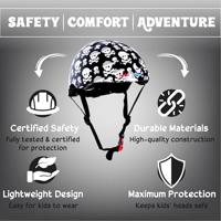 Kinder Fietshelm Skullz Medium (53 - 58 cm) - thumbnail