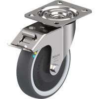 Blickle LEX-PATH 125KFD-FI-ELS Zwenkwiel met rem Wieldiameter: 125 mm Draagvermogen (max.): 150 kg 1 stuk(s) - thumbnail