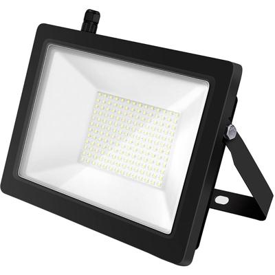 LED Bouwlamp 100W Schijnwerper - Koud Wit 6400K - IP65 Waterdicht - Zwart