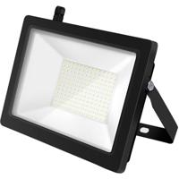 LED Bouwlamp 100W Schijnwerper - Koud Wit 6400K - IP65 Waterdicht - Zwart - thumbnail