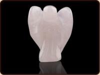 Edelsteen Engel Roze Kwarts (20 mm) - thumbnail