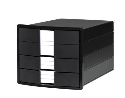 HAN IMPULS 1017-13 Ladebox Zwart DIN A4, DIN C4 Aantal lades: 3