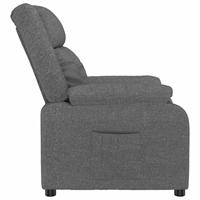 Fauteuil verstelbaar stof donkergrijs - thumbnail