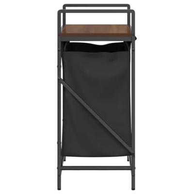 Wasmand 1 vak met plank bruin eikenkleurig