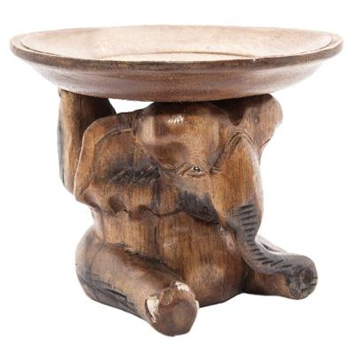 Houten Schaal op Olifant (20 x 16 cm) Houten Schaal op Olifant (20 x 16 cm)